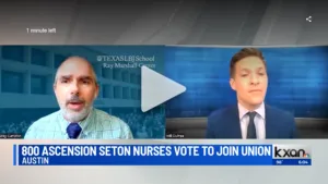 This is screenshot of the interview between Will Dupree at KXAN and Greg Cumpton of RMC.