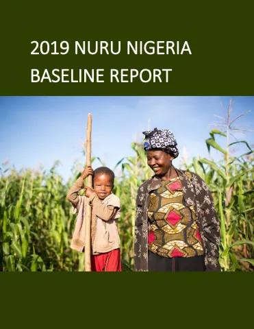 This is the report cover for 2019 Nuru Nigeria Baseline Report