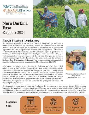 Nuru Burkina Faso 2024 Report Brief, page 1