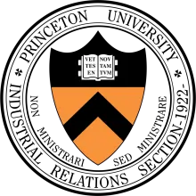 Industrial Relations Section at Princeton University This is the logo for the Industrial Relations Section at Princeton University.