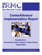 This is the report cover for CareerAdvance®: A Dual-Generation Antipoverty Strategy.