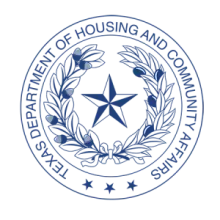 This is a logo for Texas Department of Housing and Community Affairs.