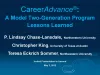 This is the first presentation slide for CareerAdvance ®: A Model Two-Generation Program Lessons Learned.