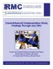 This is the report cover for CareerAdvance® Implementation Study Findings Through July 2013.