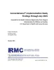 This is the report cover for CareerAdvance® Implementation Study Findings through July 2015.
