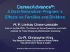 This is the first presentation slide for CareerAdvance: A Dual-Generation Program’s Effects on Families and Children.