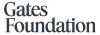 This is the Gates Foundation logo.  It features black lettering on a white background.