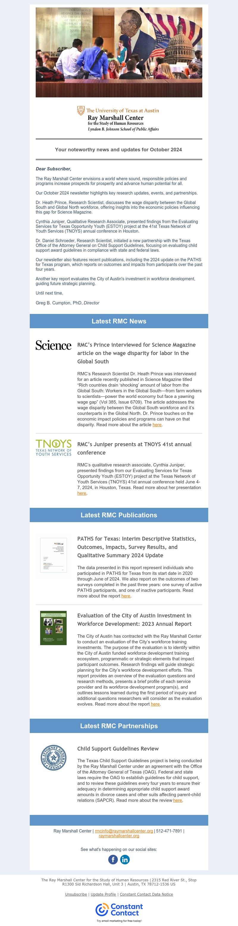 This is a mobile-friendly picture of Newsletter Issue 36 from October 2024.