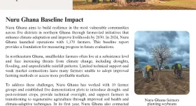 Nuru Ghana Baseline Report Impact Brief, page 1.