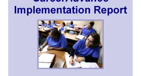 This is the report cover for CareerAdvance®: A Dual-Generation Antipoverty Strategy.
