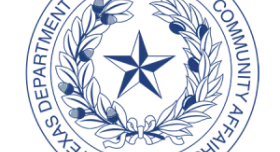 This is a logo for Texas Department of Housing and Community Affairs.