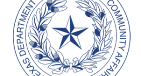 This is a logo for Texas Department of Housing and Community Affairs.