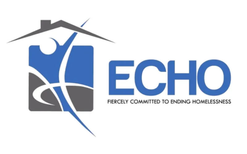 This is the logo for ECHO - Ending Community Homelessness Coalition.
